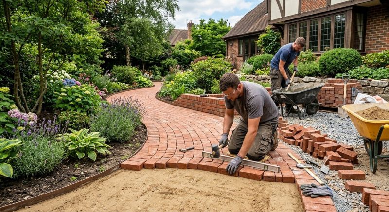 Brick Hardscape Installation in Boston, MA