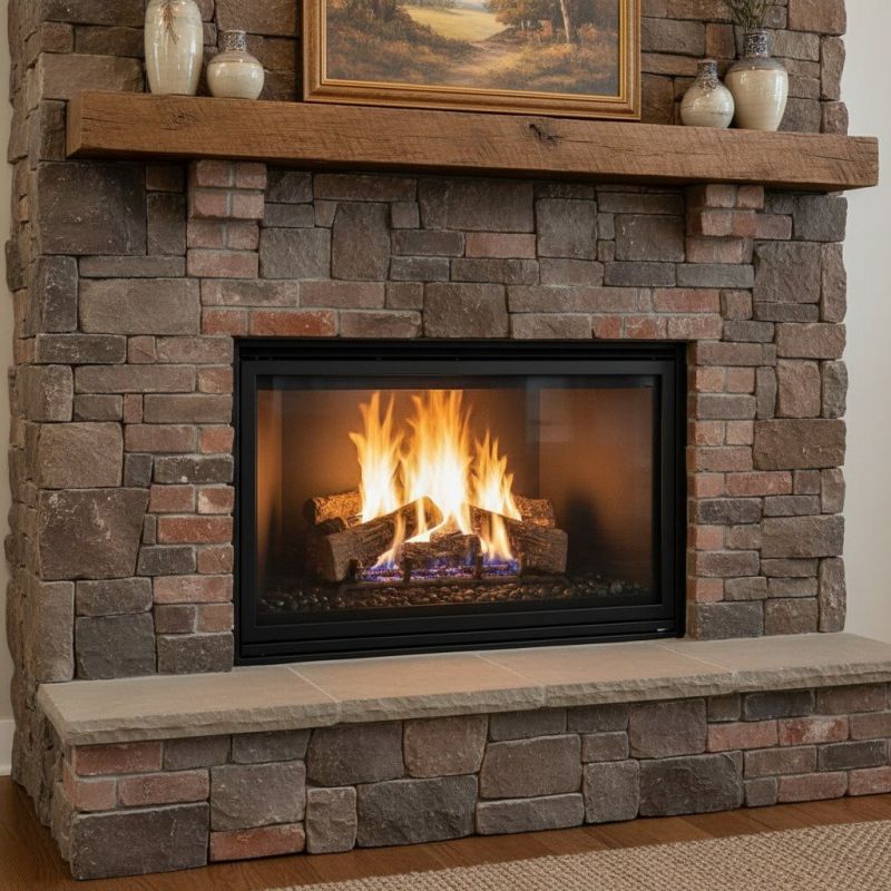 Brick Vs. Stone Finishes For Gas Fireplace Surrounds