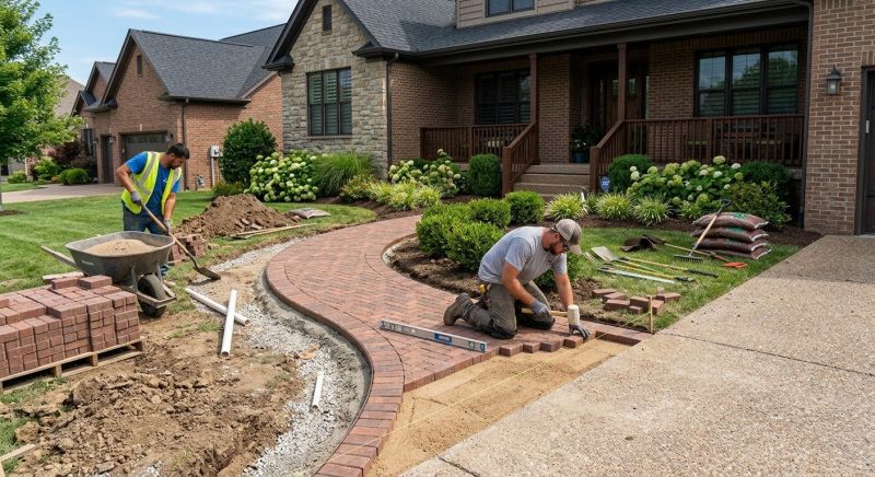 Brick Walkway Installation in Norwalk, CT