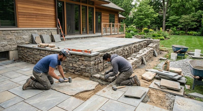 Stone Edging Installation in Norwalk, CT