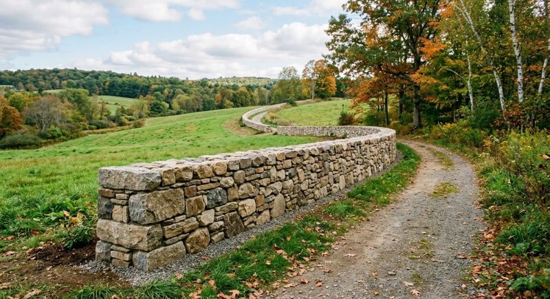 Stone Wall Hardscaping in Fairfield County, CT